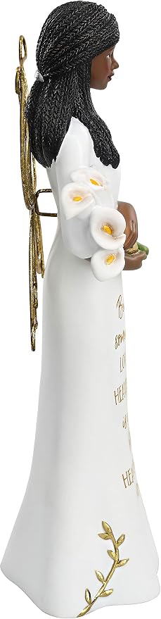 Pavilion - Because Someone We Love is in Heaven - 7.5 Inch Collectible in Memory Ebony Angel Figurine