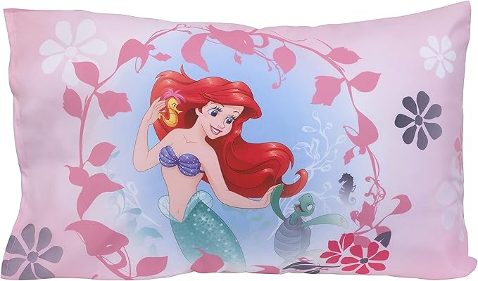 Disney Pretty Princess Toddler Bed, 4 Piece Set, Pink