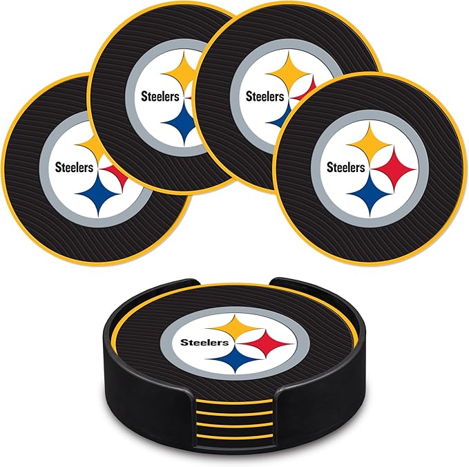 Rico Industries NFL Football Classic Favorites: PVC Coaster Set (4-Pack)