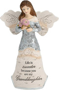 Pavilion Gift Company 82349 Granddaughter Angel Figurine, 5-1/2-Inch, Silver