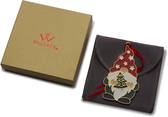 Wallace 2024 Gold-Plated Enamel Wonders of Christmas Ornament - 15th Edition Cardinal Holiday Collectible with Gift Box and Velvet Pouch