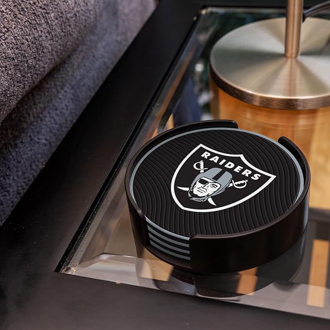 Rico Industries NFL Football Classic Favorites: PVC Coaster Set (4-Pack)
