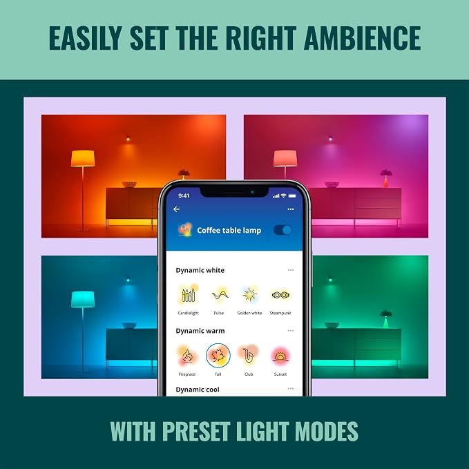 WiZ Connected Smart Light Bulbs, 2-Pack, Color A19 60W 800LM E26 Indoor LED Lights, Smart Bulbs with Motion Detection, Control with Voice or App