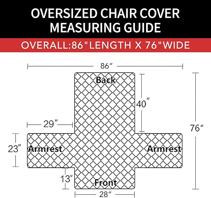 Easy-Going Oversized Chair Sofa Slipcover Reversible Sofa Cover Water Resistant Couch Cover Furniture Protector Cover with Elastic Straps for Pets Dog (Oversized Chair, Taupe/Ivory)