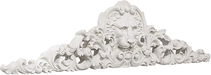 Design Toscano Remoulage Lion Sculptural Wall Pediment