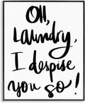 Stupell Industries 'Laundry I Despise You', Framed Giclee Art, Black, 16 x 20 Inches, Easy to Hang and Sturdy, Made in USA, by SD Graphics Studio | Stupell Industries | Black, 16 x 20 Inches, Easy to Hang and Sturdy, Made in USA, by SD Graphics Studio