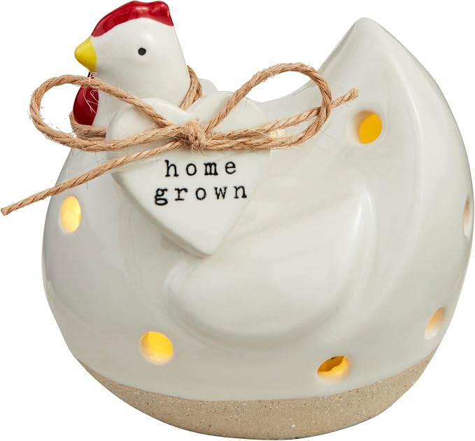 Mud Pie Chicken Sound Light Up Sitter; 3 1/2" X 2 3/4"
