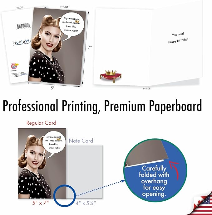 NobleWorks 20 Assorted Birthday Cards for Men Women Funny AC8837BDG-B2x10 | Birthday Bonanza Old Age Humor Variety Pack, Envelopes Included