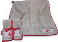 Logo Brands NCAA Frosty Fleece Blanket (50" x 60") – Soft & Warm Sherpa Material with Team Logo, Team Color Trim, Great Gift for Alumni & Students