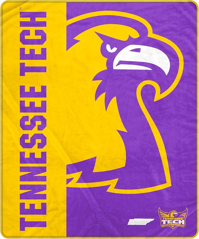 Pegasus Sports NCAA Tennessee Tech Golden Eagles Endzone Ultra Soft Tailgate Throw