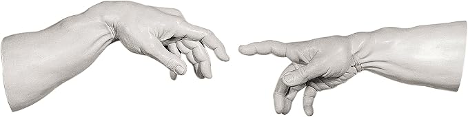 Design Toscano The Creation Wall Sculpture in Ancient Stone (Set of 2),Antique Stone