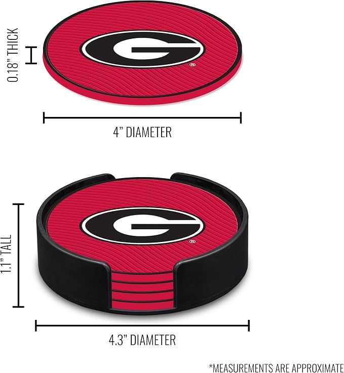 Rico Industries NCAA 4pack Coaster Set - Classic Favorites