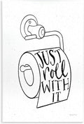 Toilet Paper Humor Bathroom, 10 x 15 Inch Mounted Print on Wall Plaque | Stupell Industries · By Becky Thorns · Ready to hang · Fun gift for bathroom decor · Made in USA