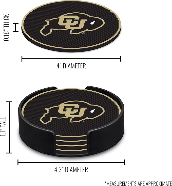 Rico Industries NCAA 4pack Coaster Set - Classic Favorites