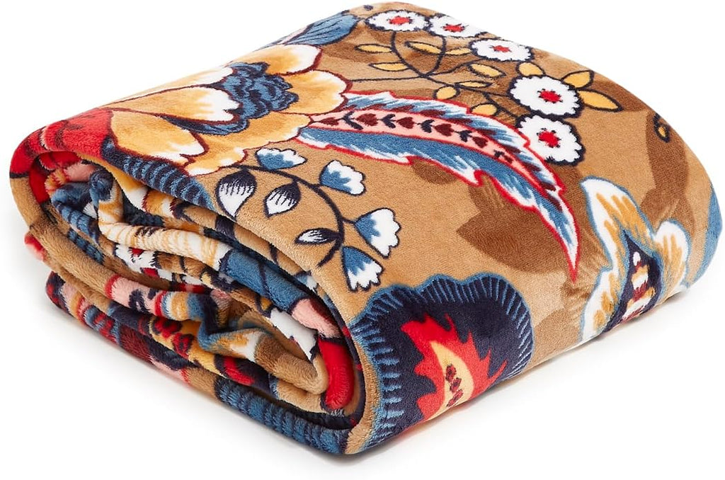 Vera Bradley Women's Fleece Throw Blanket – Soft Plush Blanket for Couch, Bedroom & Home Décor