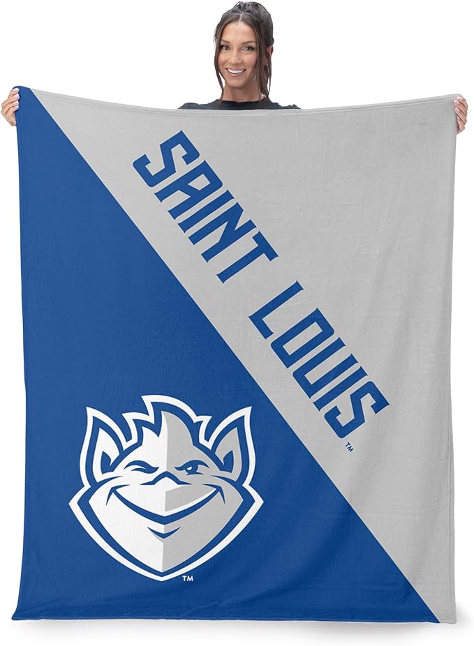 Northwest NCAA Silk Touch Throw Blanket, Ultra Soft Plush Polyester, Lightweight Warm Decorative Fan Gift, 46 x 60 in