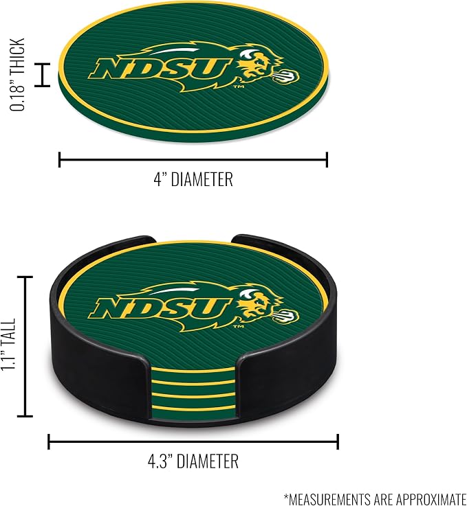 Rico Industries NCAA 4pack Coaster Set - Classic Favorites