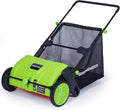 GreenSweep Pickup Pro V26 with AntiLock Drive – Push Lawn Sweeper for Leaves, Grass Clippings & Garden Debris – Large Capacity Hopper