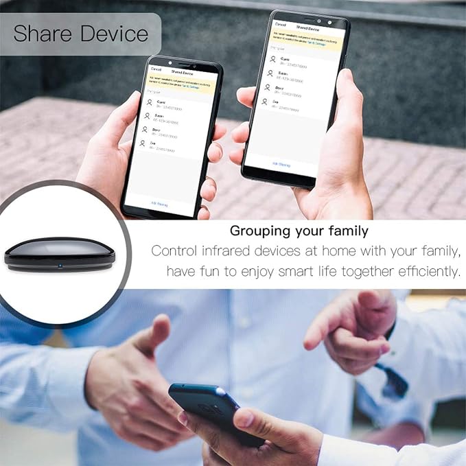 Smart Home Hub-WiFi Remote Control IR Blaster for All in One IR Blaster Remote, TV DVD AC STB etc IR Remote, Compatible with Alexa, Google Home, IFTTT | FRANKEVER All-In-One Ir Blaster Supports Infrared Learning, Tuya App Voice Control For Ac Tv Dvd St...