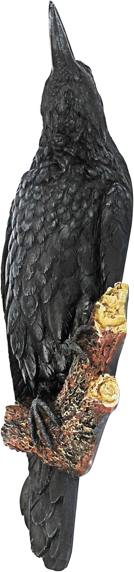 Design Toscano The Raven's Perch Gothic Decor Wall Sculpture, Single