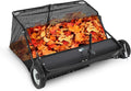 Garvee 50" Lawn Sweeper Tow Behind, Pull Behind Yard Sweeper, 26 Cu. Ft Large Hopper Leaf & Grass Collector, Heavy Duty Garden Sweeper with Adjustable Sweeping Height for Yard, Lawn, Farm. | 28 Cu. Ft Large Hopper,Leaf ,Grass Collector, Garden Sweeper ...