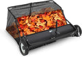 48" Lawn Sweeper Tow Behind, 26 Cu.Ft Capacity Pull Behind Yard Sweeper