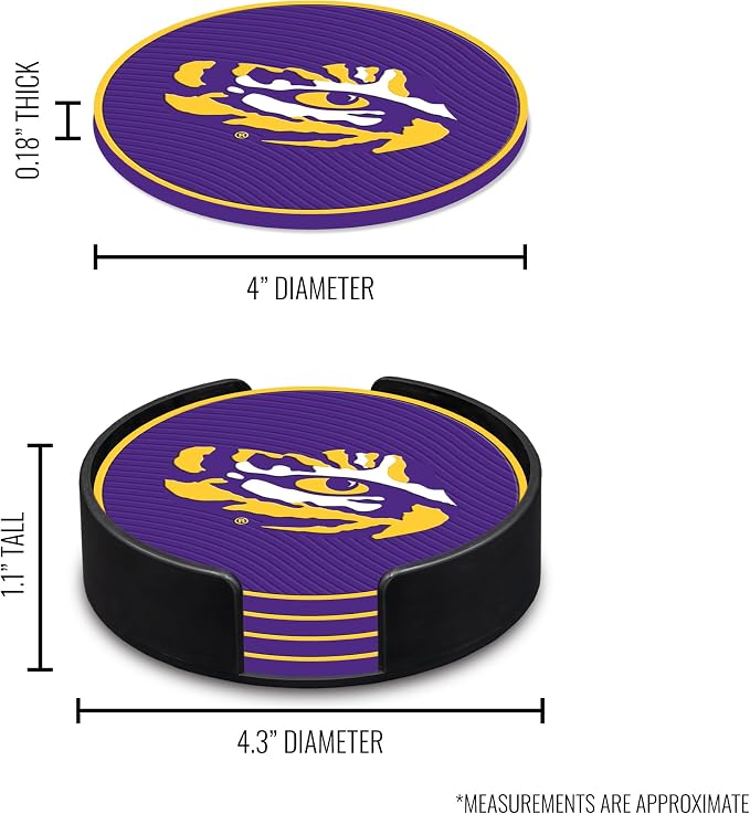 Rico Industries NCAA 4pack Coaster Set - Classic Favorites