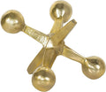 Gold Metal Jacks Decorative Object – Abstract Sculpture Modern Home Decor Ornament – Shelf Styling & Coffee Table Decor for Bathroom, Office & Living Room – 7" x 5"