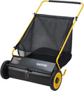 Garvee Push Lawn Sweeper, 26 in Leaf & Grass Collector with 7 cu. ft. Hopper Bag, Heavy Duty Yard Sweeper with Clear Dust Cover & Large Collection Bag for Lawn Yard Cleanup