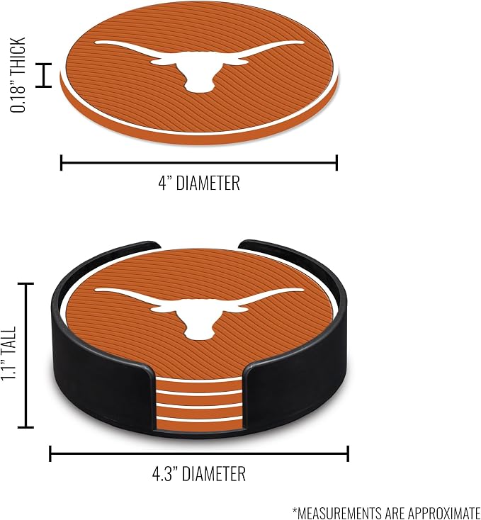 Rico Industries NCAA 4pack Coaster Set - Classic Favorites