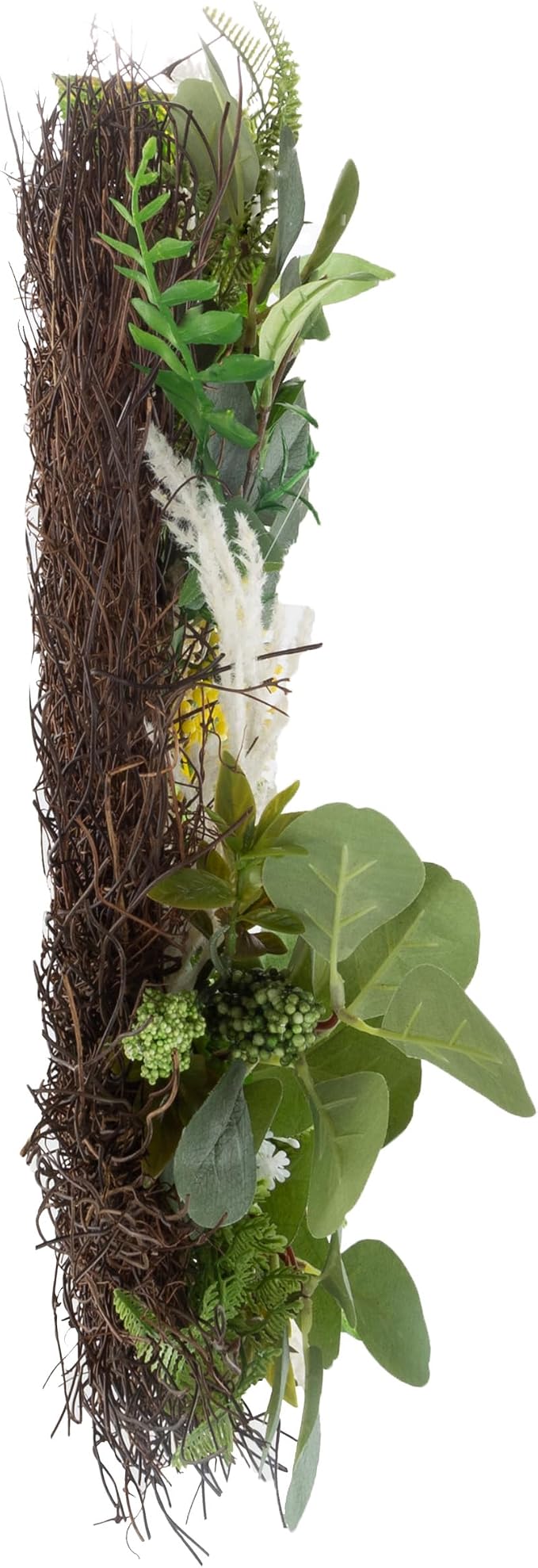 Sweet Anne Eucalyptus Wreath Set - Two 22-Inch Artificial Spring, Summer, or Fall Wreaths for Home Decor - Indoor Decor by Pure Garden
