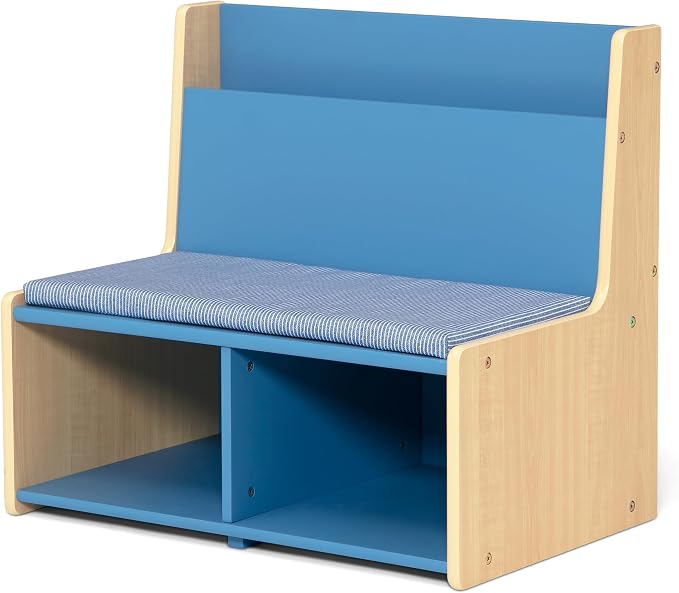 Delta Children - GapKids Reading Nook with Padded Bench - Greenguard Gold Certified, Indigo Blue
