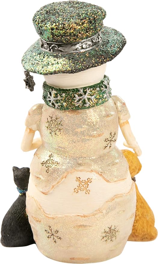 The Warmth of Christmas is Friendship - 4.5 Inch Collectible Snowman and Seal Figurine