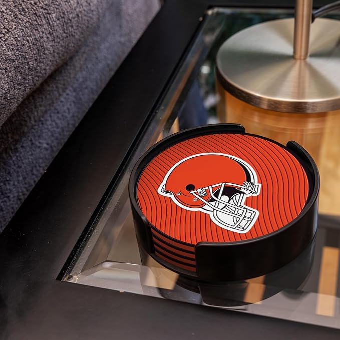Rico Industries NFL Football Classic Favorites: PVC Coaster Set (4-Pack)