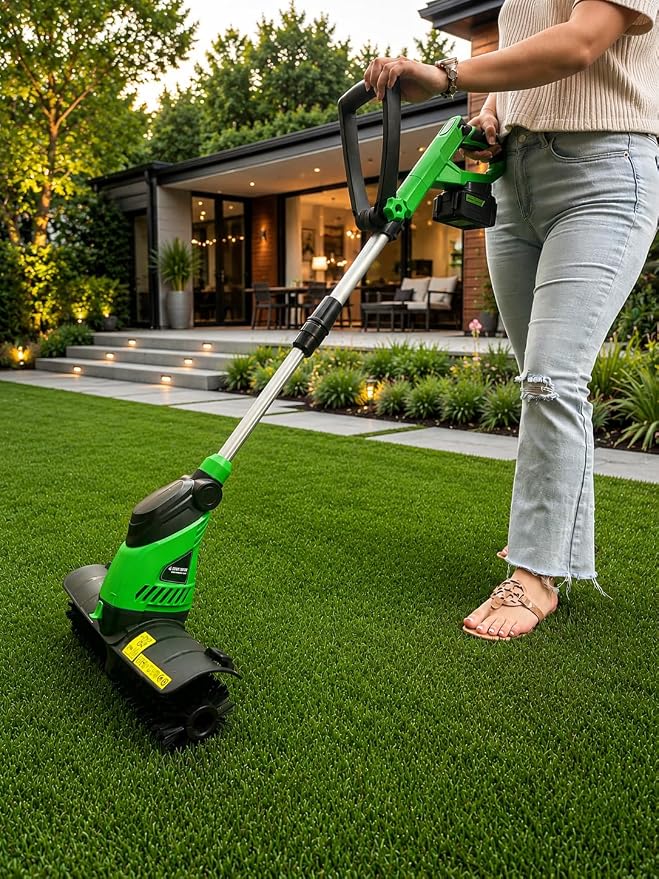 Fiber Lift Pro™ Cordless Artificial Turf Brush | 20V Power Sweeper for Lifting Turf Fibers, Removing Debris & Rejuvenating Grass