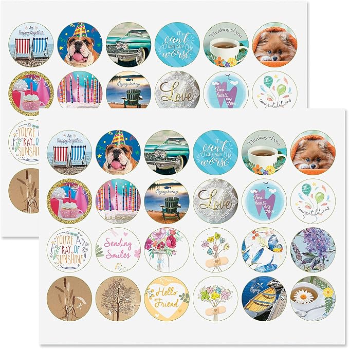 Current Modern Messages All Occasion Cards with Envelopes - 40 Pack Assorted Greeting Cards, Large 5" x 7" Assortment, Variety of Birthday, Get Well, Sympathy, Thinking of You