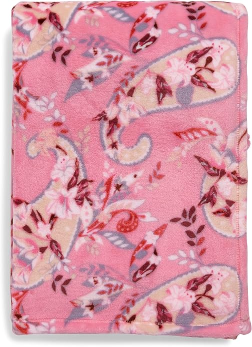 Vera Bradley Women's Fleece Throw Blanket – Soft Plush Blanket for Couch, Bedroom & Home Décor