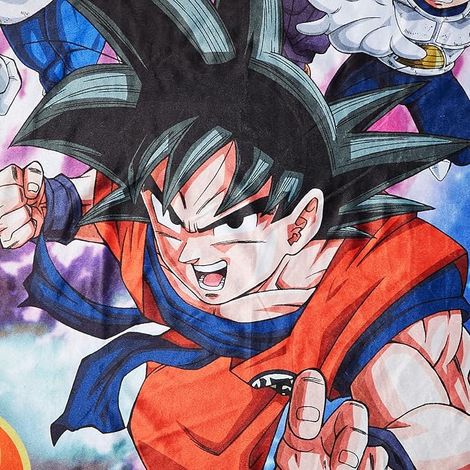 Dragon Ball Z GE-57756 Group Galaxy Polyester Throw Blanket, 46 x 60"