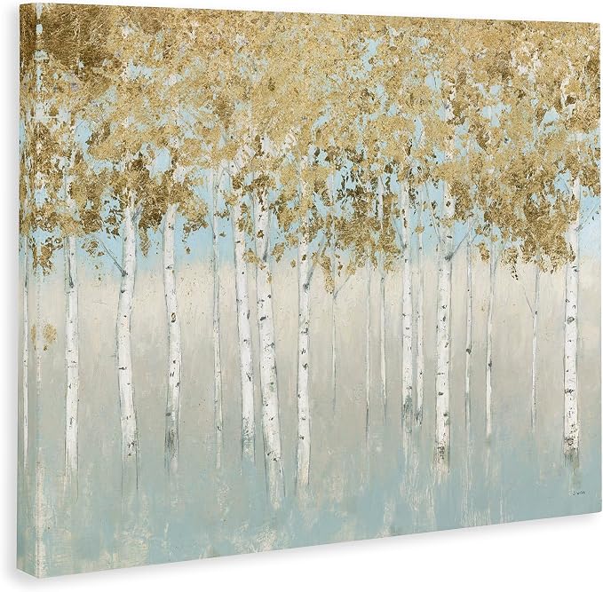 Stupell Industries 'Abstract Gold Tree Landscape'| Canvas Art | Stupell Industries | 30 x 24 Inches, Easy to Hang and Sturdy, Made in USA, by James Wiens