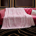 Baby Phat Oversized Plush Throw Blanket 60" x 70", Script Lace Pink