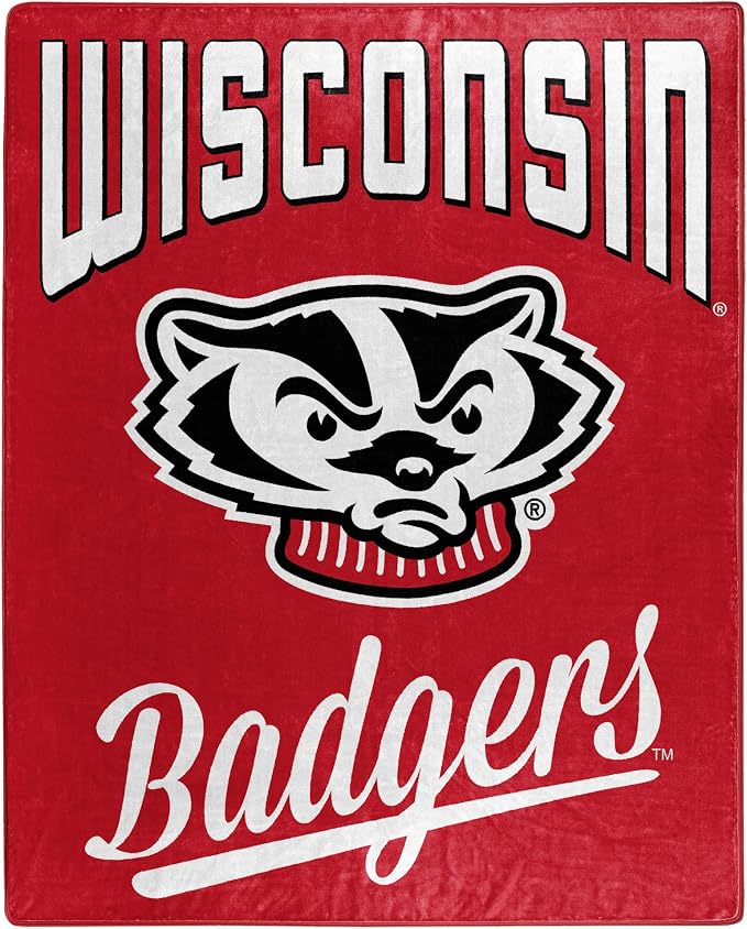 Northwest NCAA Unisex-Adult Raschel Throw Blanket