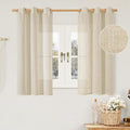 LAMIT Sheer Linen Window Curtains 54 Inch Length by LAMIT