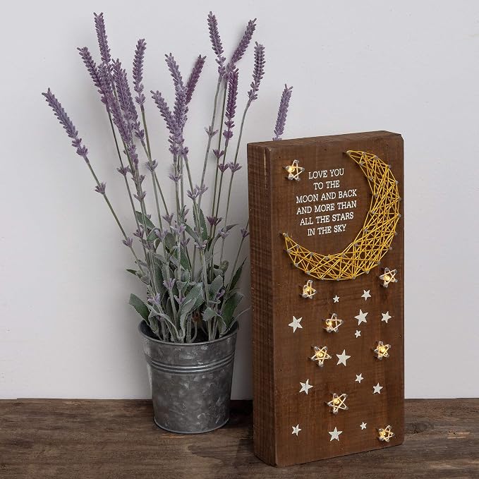 Primitives by Kathy LED String Art Box Sign, 6 x 12.5-Inches, Model:34622