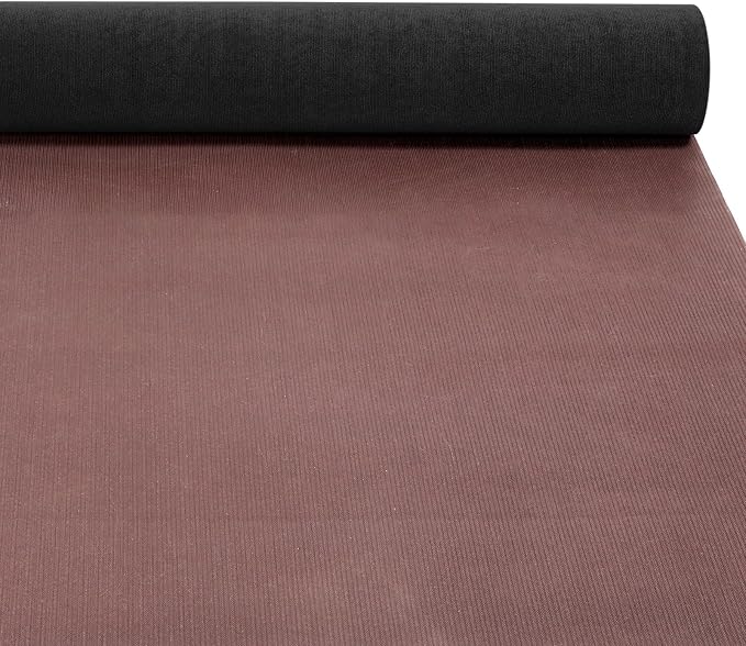 Grefinity Marine Carpet,6 FT x 18 FT Black Indoor Outdoor Carpet 0.2" Thick Boat Rug with Water-Proof TPE Backing for Home, Patio, Porch, Deck