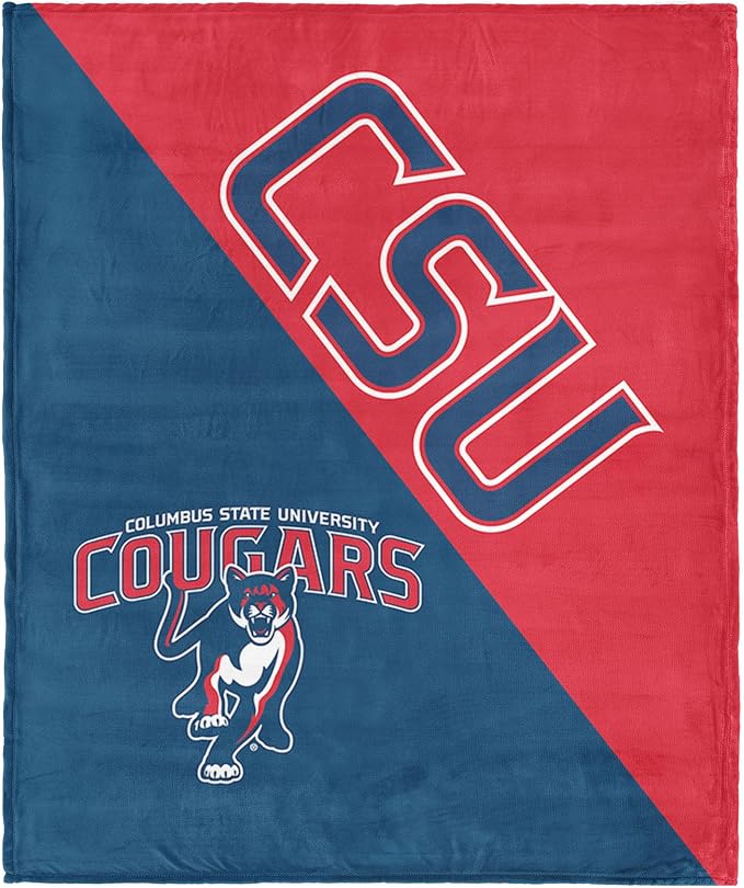 Northwest NCAA Silk Touch Throw Blanket, Ultra Soft Plush Polyester, Lightweight Warm Decorative Fan Gift, 46 x 60 in