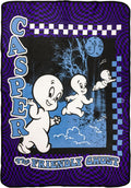 Silver Buffalo Casper the Friendly Ghost, Fleece Throw Blanket, 45x60in | Checkerprint, Soft and Cozy, 180 GSM