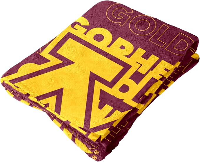 Logo Brands NCAA Classic Fleece Throw Blanket -50” x 60” Ultra-Soft Game Day Blanket with Bold Team Colors & Logo – Cozy College Team Bedding for Fans & Alumni