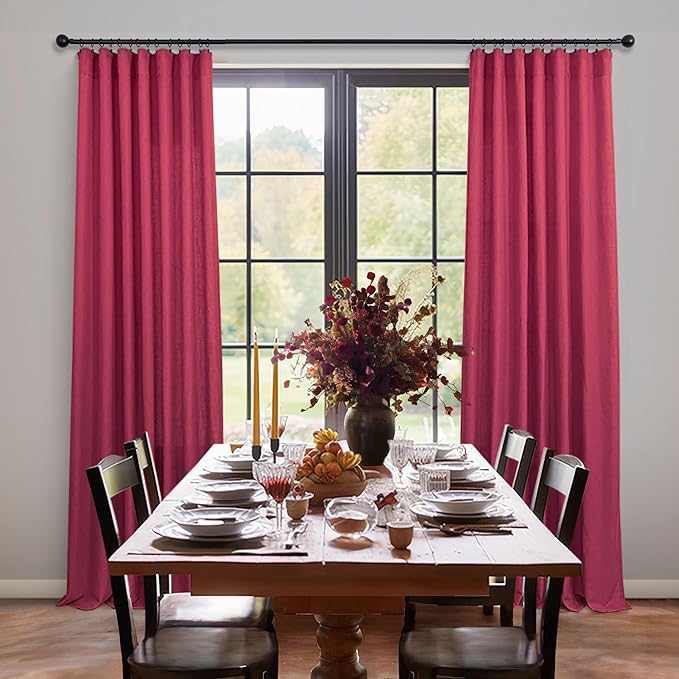 Hot Pink Curtains 45 Inch Length - Image 6