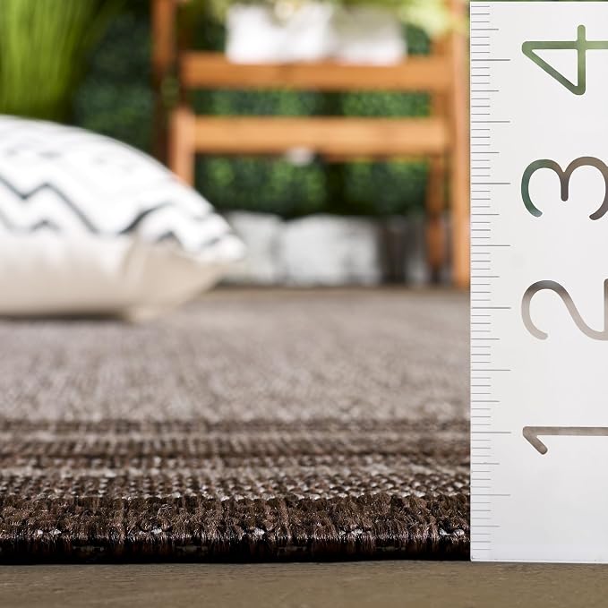 SAFAVIEH Courtyard Area Rug 8x10, Large Grey & Brown CY8475-36312