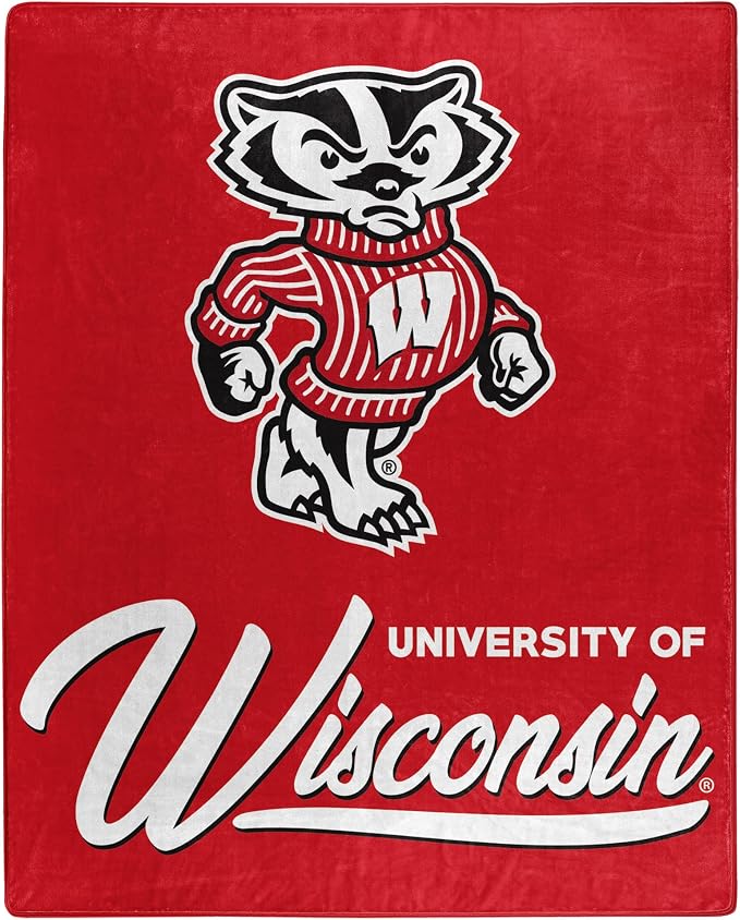 Northwest NCAA Unisex-Adult Raschel Throw Blanket